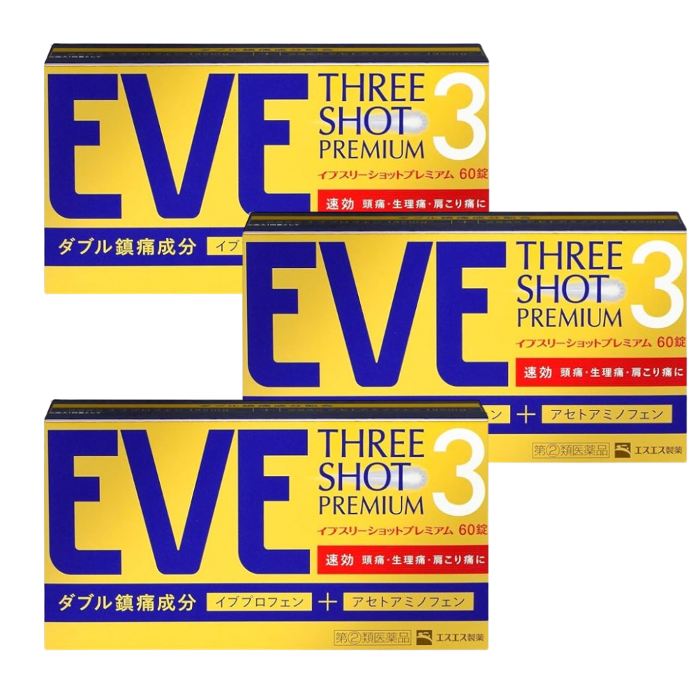 이브 진통제 쓰리샷 프리미엄 60정, 3개 세트